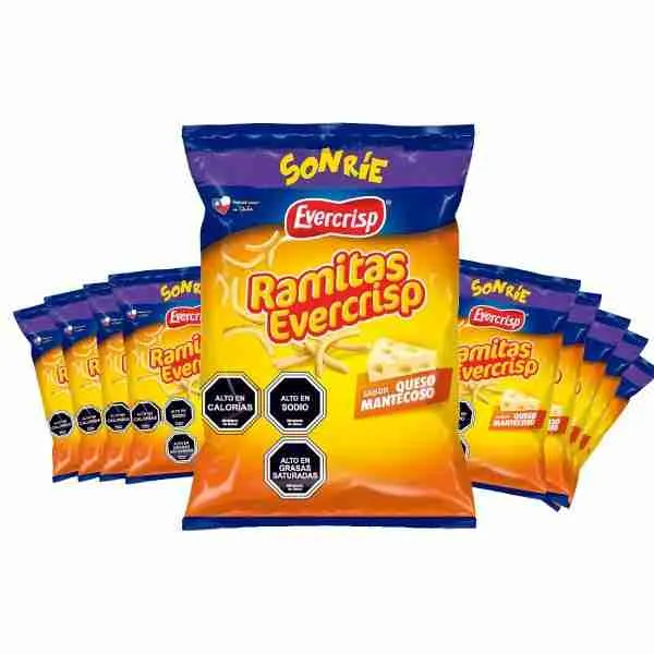 Ramitas Evercrisp queso 41gr manga 10 uds