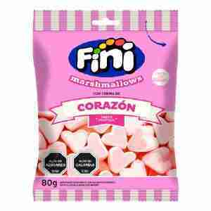 Marshmallows Fini forma de Corazón 80 gr