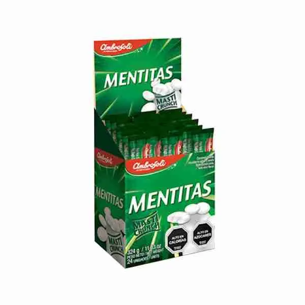 Mentitas masticables Masticrunch Ambrosoli 13,5gr display 24 uds