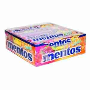 Caramelo Mentos fruit display 14 uds