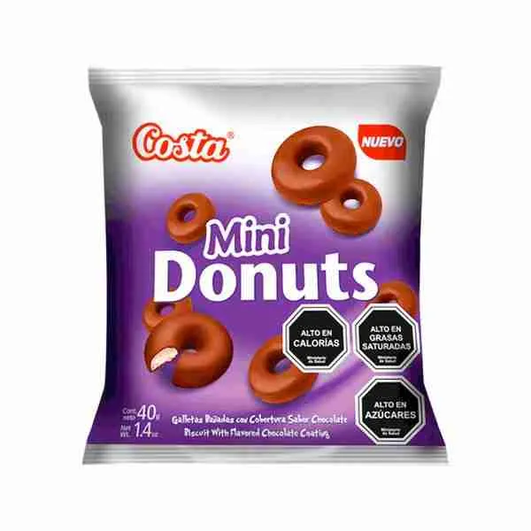 Pack 3 Galleta mini Donuts 35gr