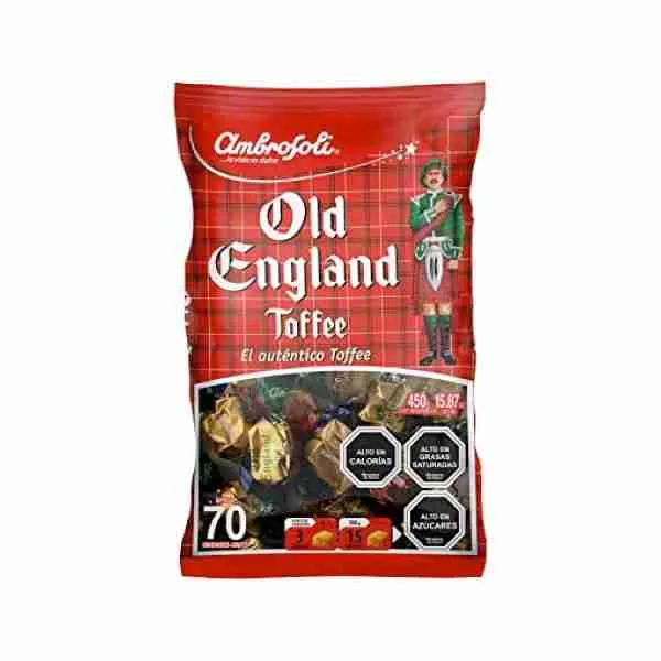 Caramelos Old England Toffee surtido 405gr bolsa 70 uds