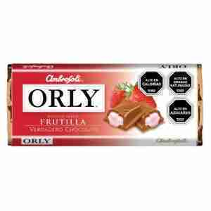 Chocolate Orly sabor frutilla 115gr