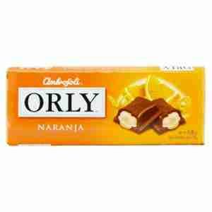 Chocolate Orly sabor naranja 115gr