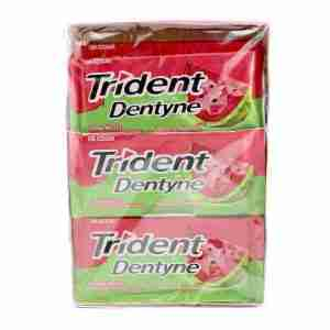 Pack 3 Chicle Trident sandía display 18 uds