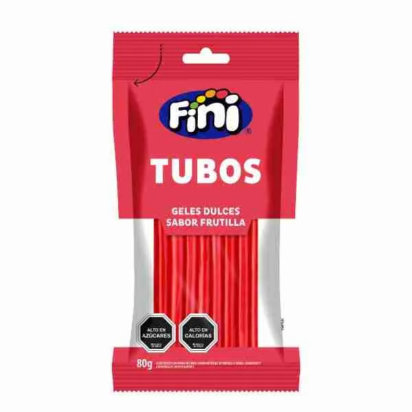 Geles dulce Fini Tubos frutilla 80gr