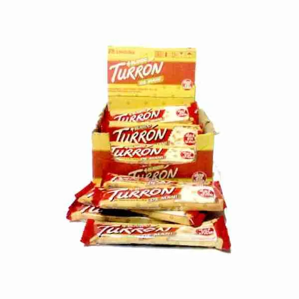 Turrón maní Arcor 45gr display 28 uds