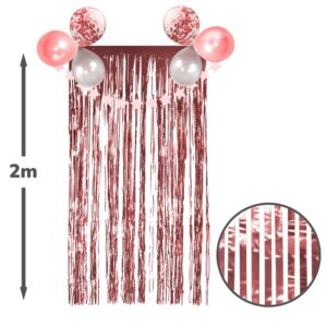 Cortina metálica eco Feco Festivity rose gold 2m