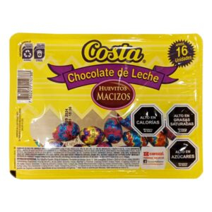 Huevitos de chocolate macizo Costa bandeja 16 uds