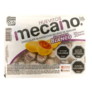 Huevitos de chocolate blanco Mecano bandeja 20 uds