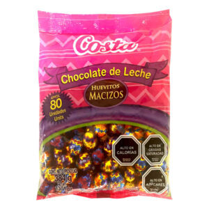 Huevitos de chocolate macizos Costa bolsa 80 uds