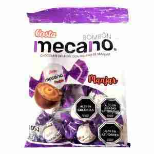 Bombones Mecano manjar bolsa 100gr