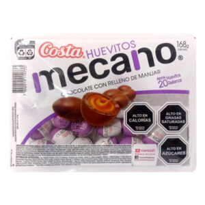 Huevitos de chocolate relleno Mecano bandeja 20 uds