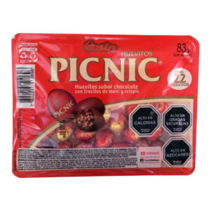 Huevitos de chocolate Picnic bandeja 22 uds