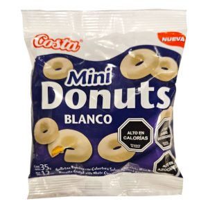 Galletas mini Donuts blanco Costa 35gr