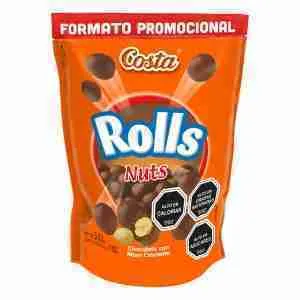 Chocolate Rolls Nuts doypack 100gr