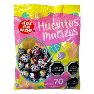 Huevitos macizos Dos en Uno bolsa 70 uds