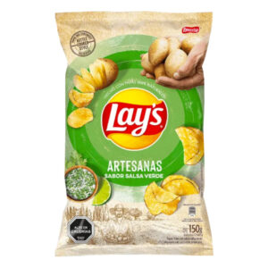 Papas fritas Lay’s artesanas salsa verde 150gr