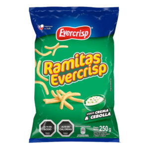 Ramitas Evercrisp sabor crema y cebolla 250gr