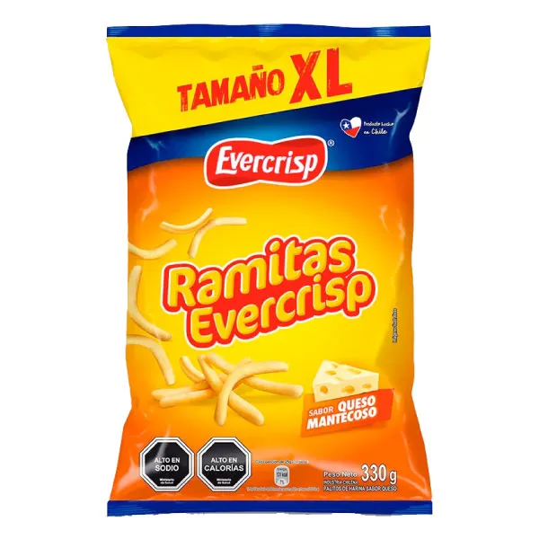 Ramitas queso Evercrisp XL 330gr
