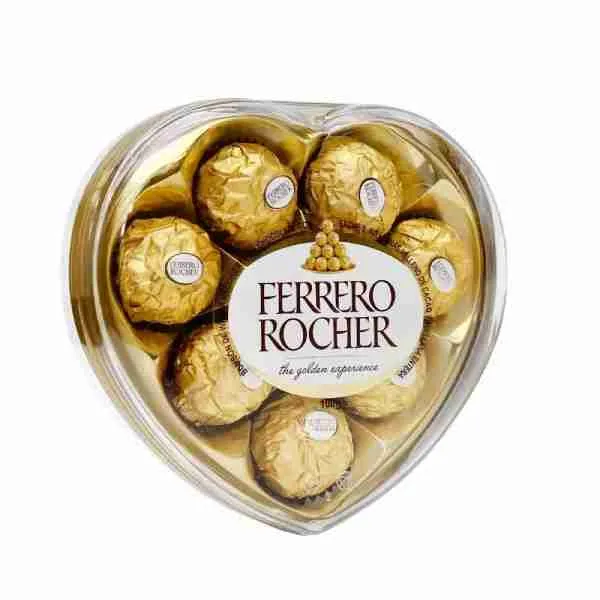 Bombones Ferrero Rocher estuche corazón 8 unidades