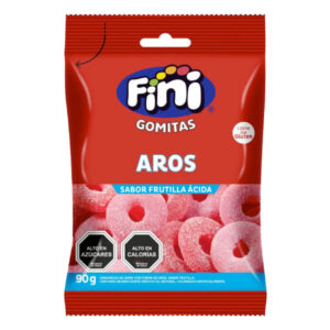 Gomitas Fini aros de frutilla 90gr