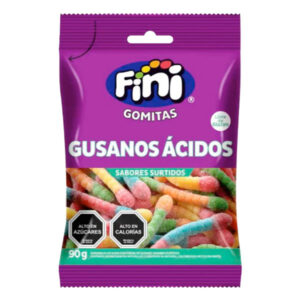 Gomitas Fini gusanos ácidos 90gr