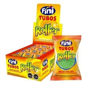 Geles dulces Fini Roller frutas surtidas ácidas 40 uds