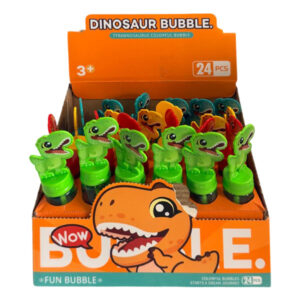 Varita burbujas Dinosaur Bubble Tiranosaurio display 24 uds