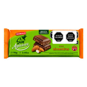 Chocolate con almendras Georgalos Sin Azúcares 70gr