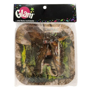Plato Glam dinosaurio 6 uds
