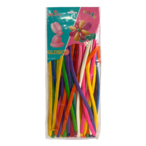 Globo látex Belina largos colores surtidos 30cm 40 uds