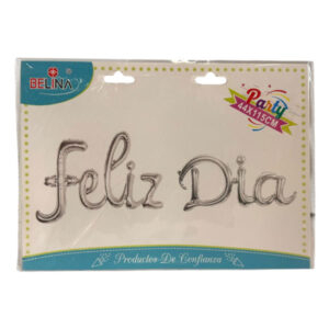 Globo metalizado Belina “Feliz Día” 44x115cm