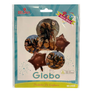 Globo metalizado Belina Brainrot set 5 uds