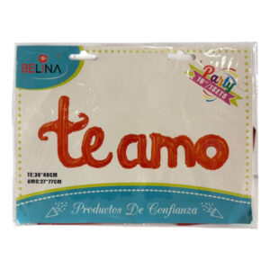 Globo metalizado Belina “Te Amo”