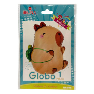 Globo metalizado Belina Capibara 51x63cm