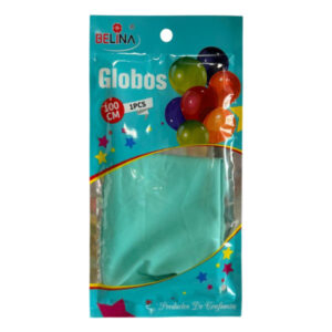 Globo piñata látex Belina verde agua 100cm