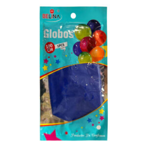Globo piñata látex Belina azul oscuro 100cm