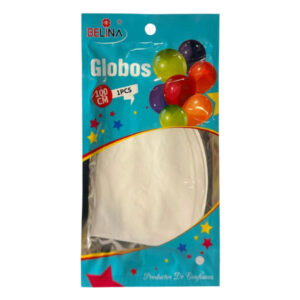 Globo piñata látex Belina blanco 100cm