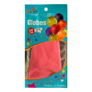 Globo piñata látex Belina rosado 100cm