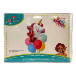 Globo Belina Unicornio set 6 piezas