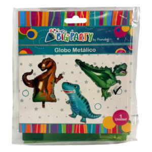 Globo metalizado Big Party dinosaurio 1 ud