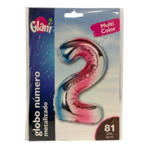 Globo metálico Glam multicolor 81cm N° 2