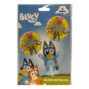 Globo metálico Pronobel Bluey 3 uds