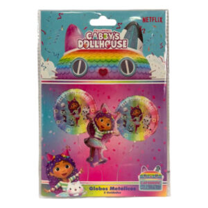 Globo metálico Pronobel Gabby’s dollhouse 3 uds