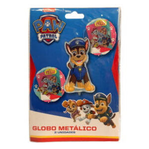 Globo metálico Pronobel Paw Patrol 3 uds