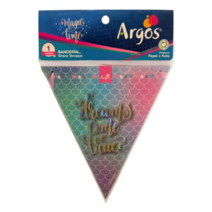 Guirnalda Argos “Feliz Cumpleaños” Sirena tornasol