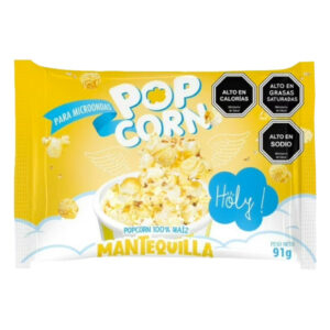 Popcorn para microondas Holy mantequilla 91gr