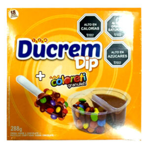 Dulce crema Ducrem Dip Coloreti granuleti display 18 uds