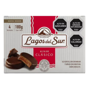Alfajor Lagos del Sur Clásico display 4 uds